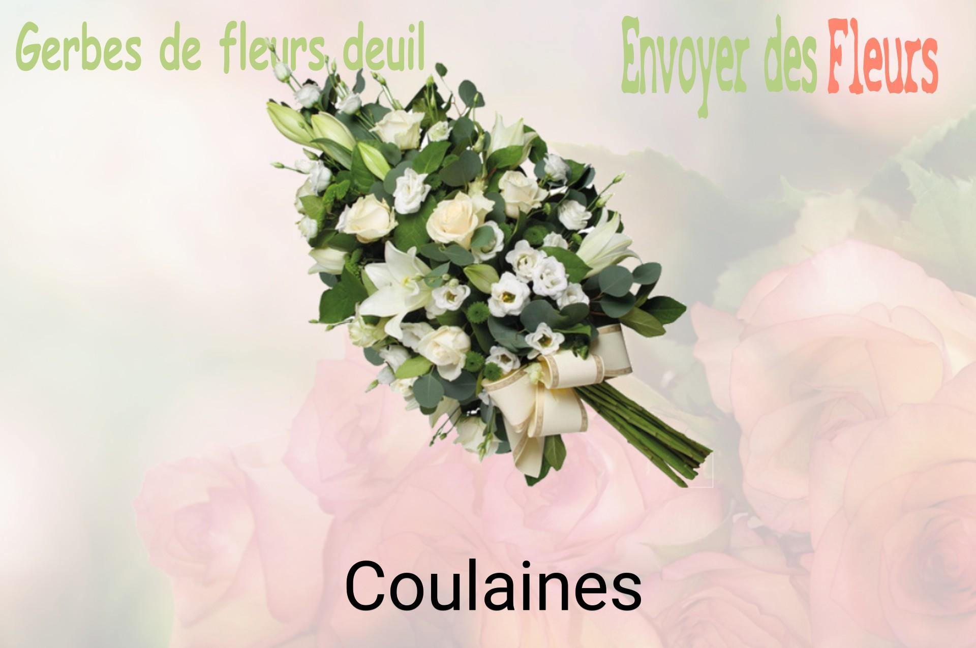 Gerbe de fleurs de deuil livrée à Coulaines